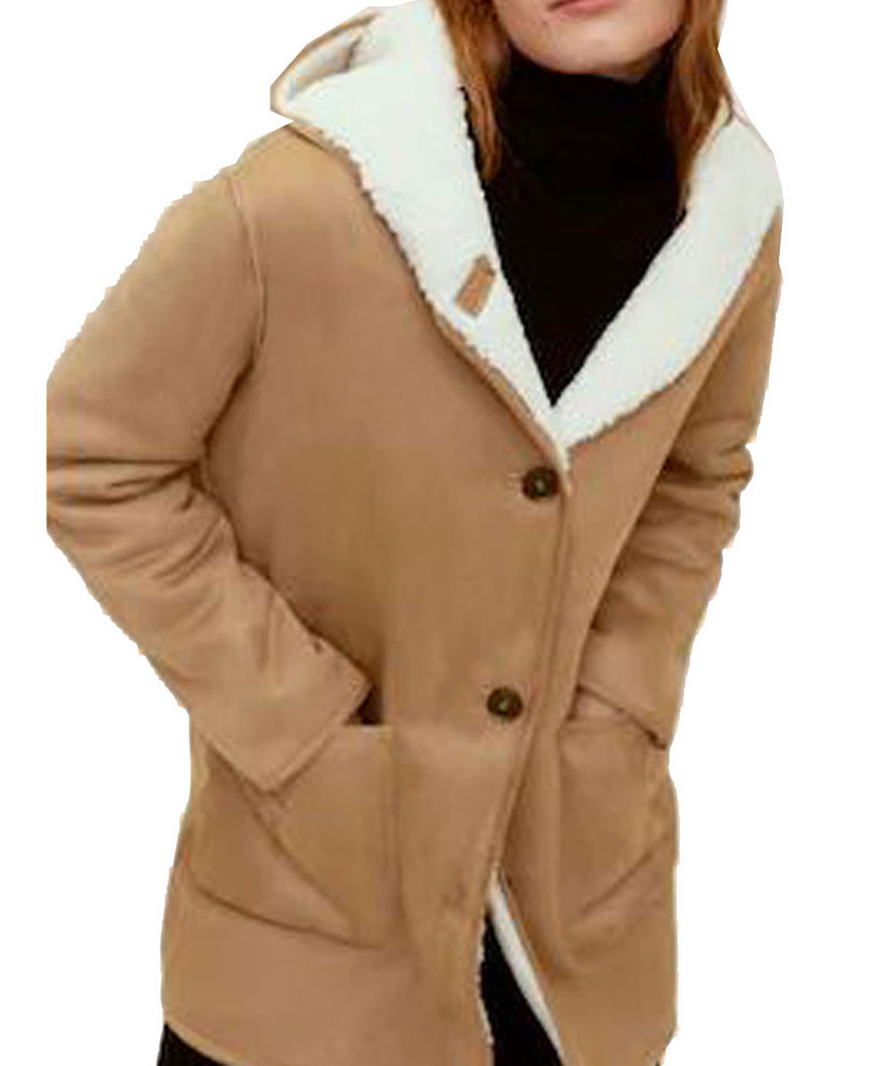 Sienna Miller Tan Brown Shearling Coat Sienna Miller Tan Brown Shearling Coat - Image 4