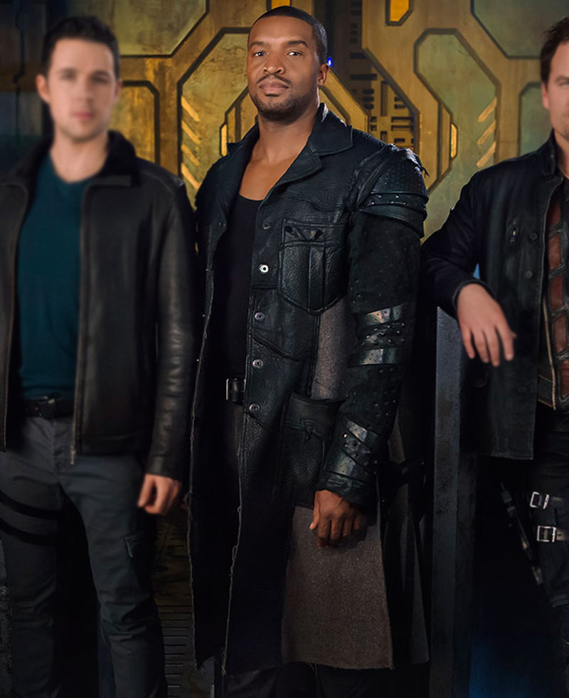 Dark Matter TV Series Roger Cross Leather Coat Dark Matter TV Series Roger Cross Leather Coat - Image 4
