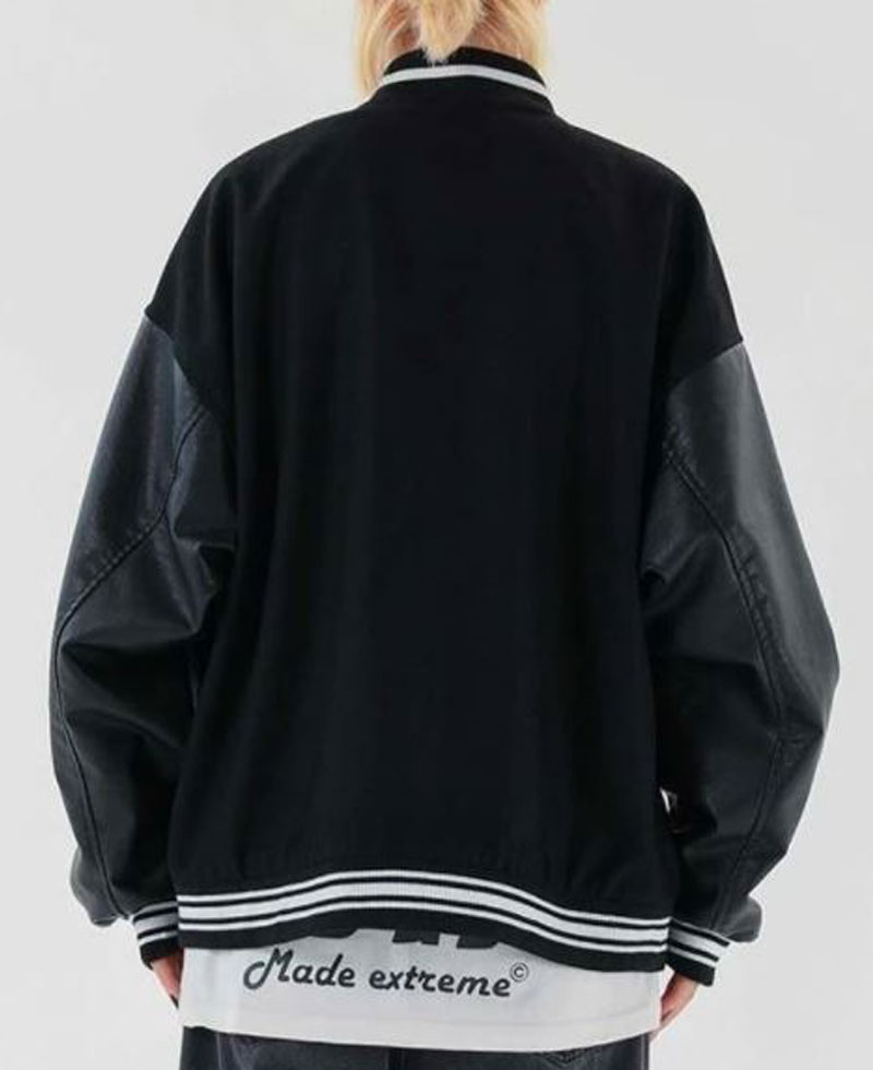 Bad To The Bone Skeleton Baseball Jacket Bad To The Bone Skeleton Baseball Jacket - Image 2