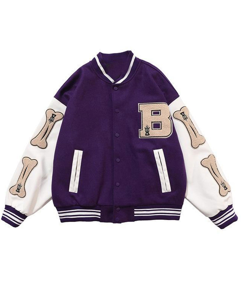 Bad To The Bone Skeleton Baseball Jacket Bad To The Bone Skeleton Baseball Jacket - Image 8