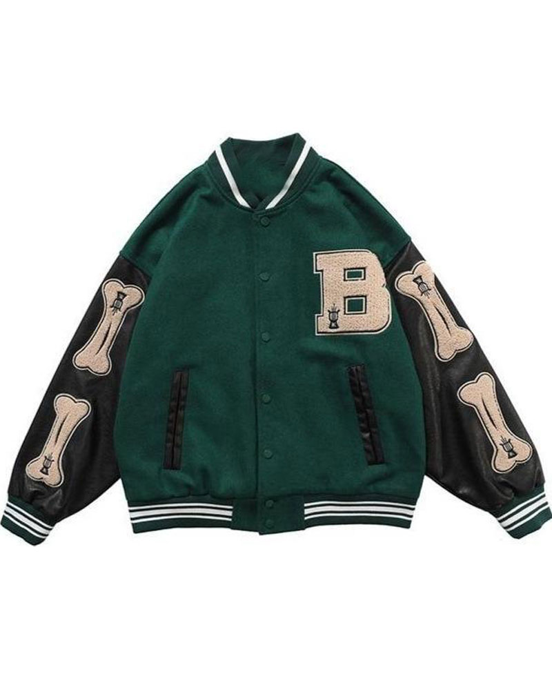 Bad To The Bone Skeleton Baseball Jacket Bad To The Bone Skeleton Baseball Jacket - Image 4