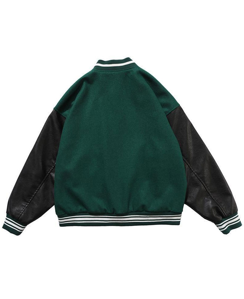 Bad To The Bone Skeleton Baseball Jacket Bad To The Bone Skeleton Baseball Jacket - Image 5