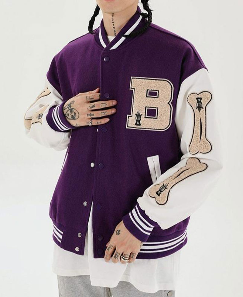 Bad To The Bone Skeleton Baseball Jacket Bad To The Bone Skeleton Baseball Jacket - Image 9