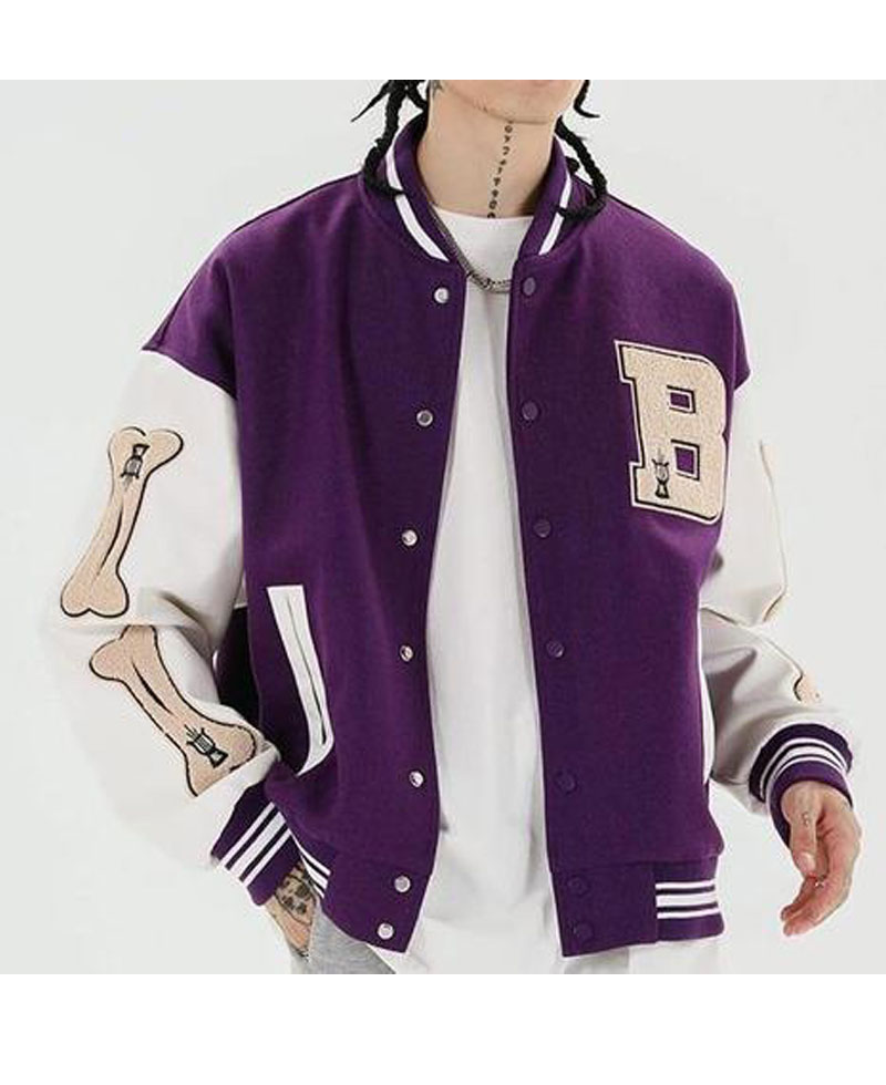 Bad To The Bone Skeleton Baseball Jacket Bad To The Bone Skeleton Baseball Jacket - Image 11