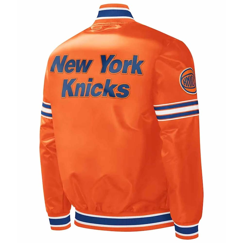 Slider New York Knicks Orange Jacket Slider New York Knicks Orange Jacket - Image 2
