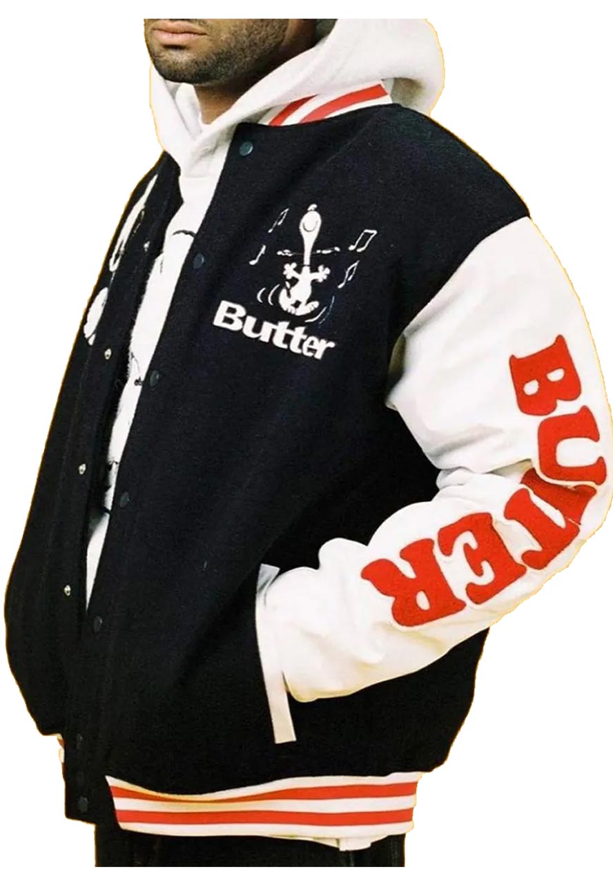 Snoopy Butter Letterman Jacket Snoopy Butter Letterman Jacket - Image 4