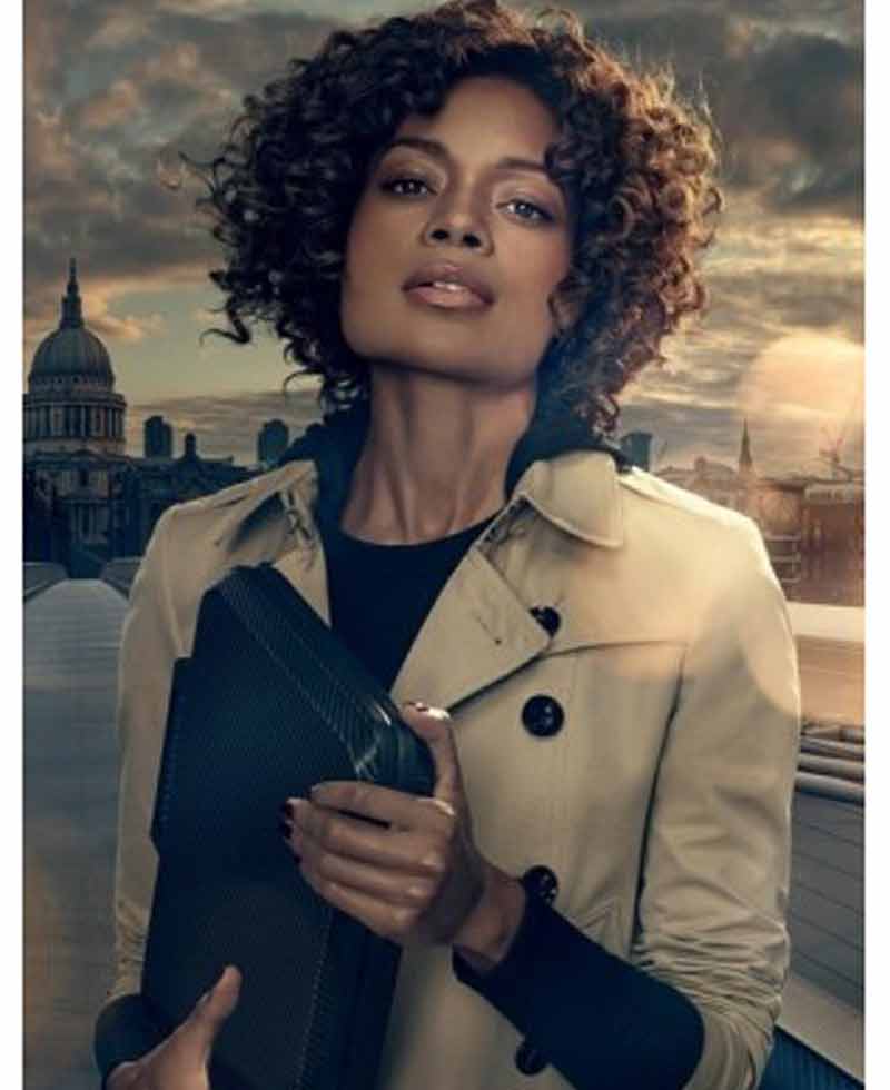 Naomie Harris Spectre Beige Jacket Naomie Harris Spectre Beige Jacket - Image 3