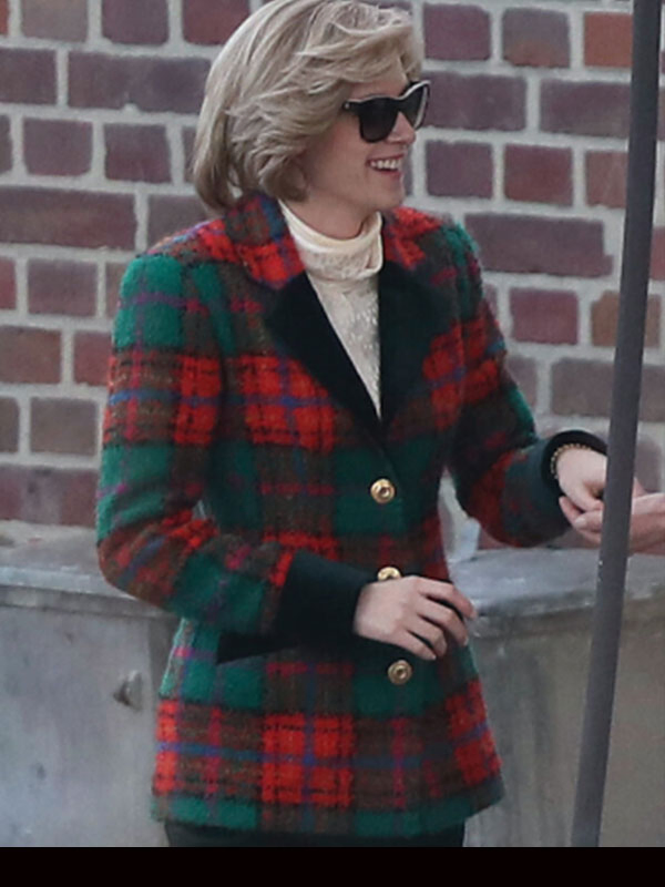 Spencer Diana Plaid Felt Coat Spencer Diana Plaid Felt Coat - Image 2