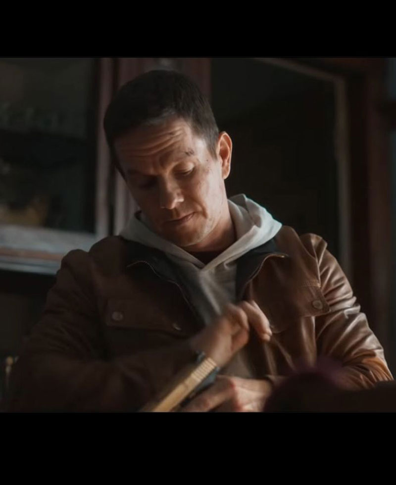 Spenser Confidential Movie Mark Wahlberg Brown Leather Jacket Spenser Confidential Movie Mark Wahlberg Brown Leather Jacket - Image 5