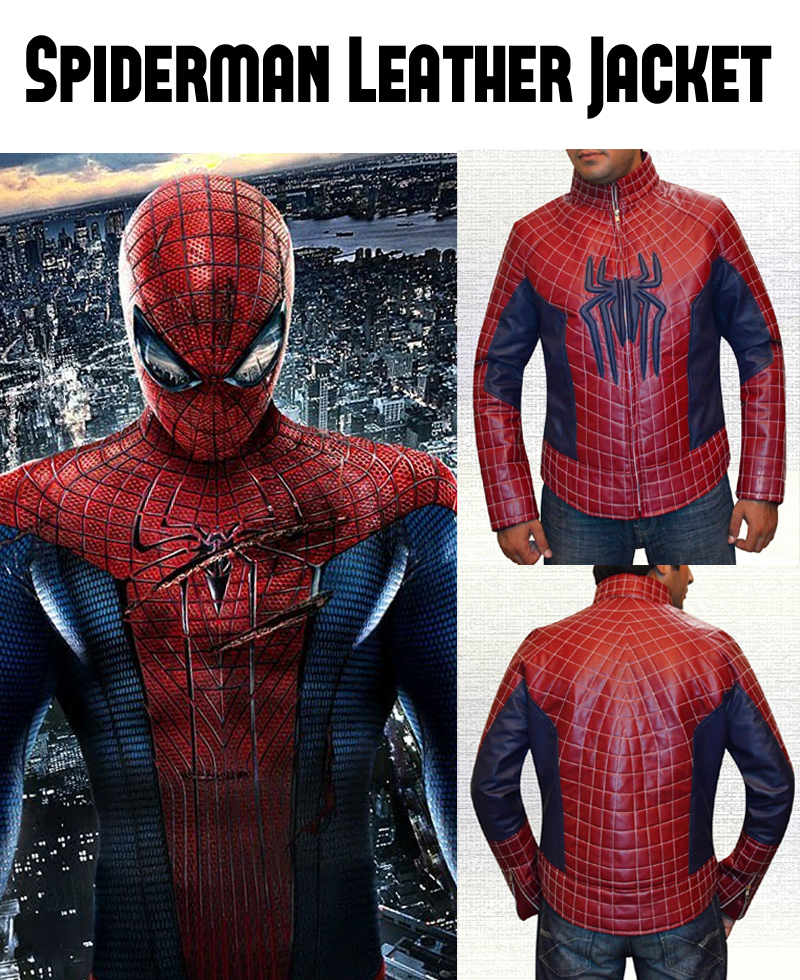 The Amazing Spiderman Leather Jacket spiderman jacket