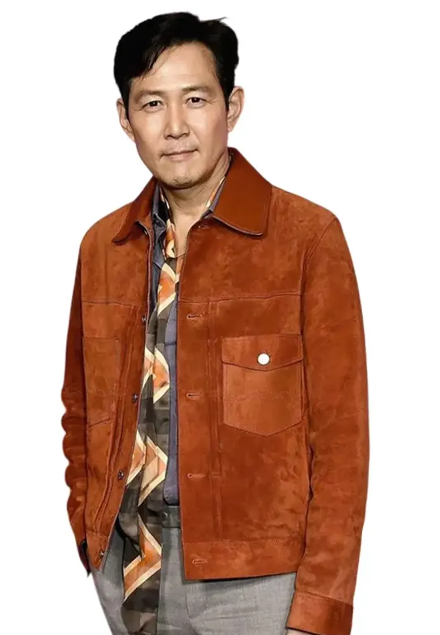 Squid Game S02 Seong Gi hun Brown Suede Jacket Squid Game S02 Seong Gi hun Brown Suede Jacket - Image 2