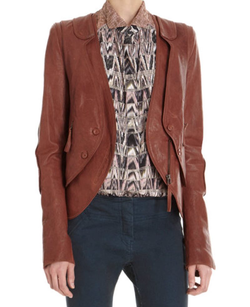 Castle Season 6 Kate’s Brown Leather Jacket Castle Season 6 Kate’s Brown Leather Jacket - Image 3