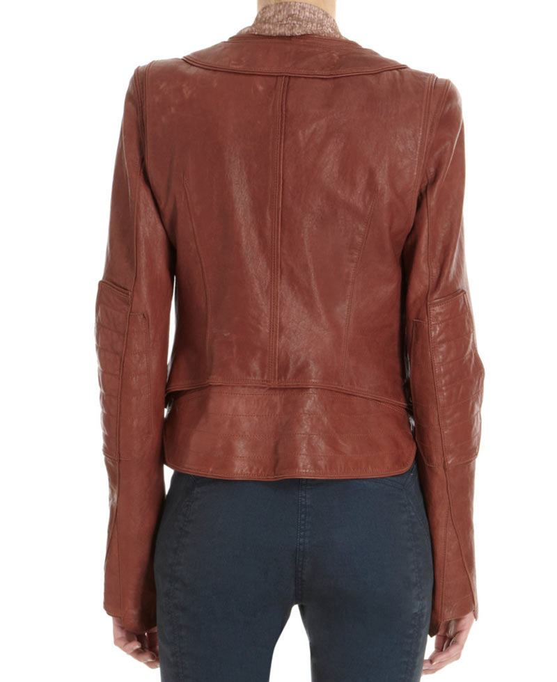 Castle Season 6 Kate’s Brown Leather Jacket Castle Season 6 Kate’s Brown Leather Jacket - Image 2