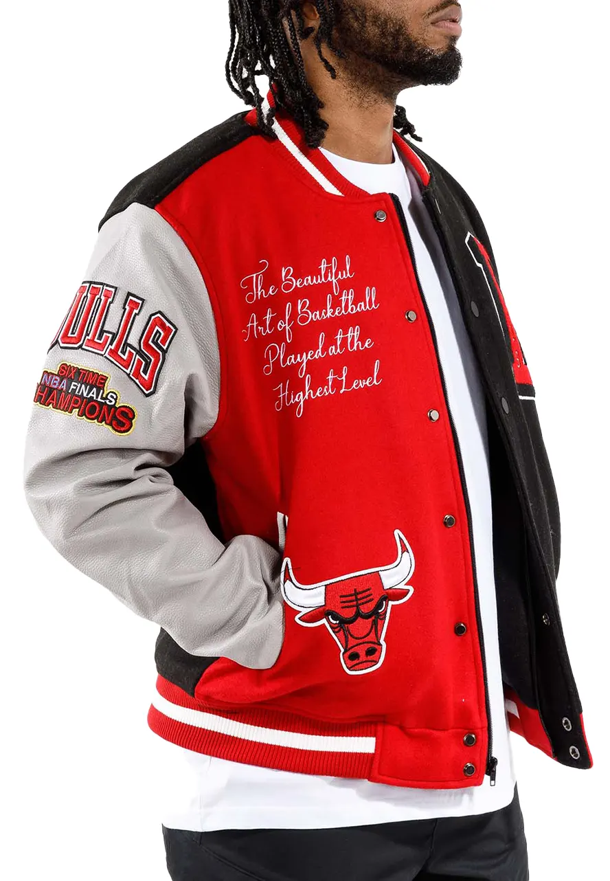 Standard NBA Chicago Bulls Varsity Jacket Standard NBA Chicago Bulls Varsity Jacket - Image 3