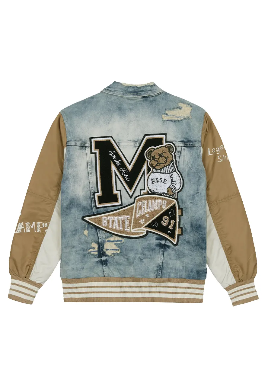 State Champ Denim Windbreaker Jacket State Champ Denim Windbreaker Jacket - Image 6