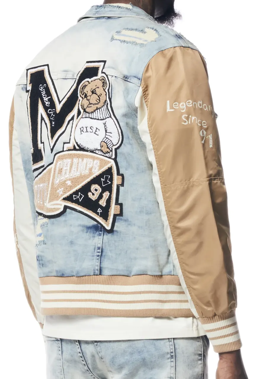 State Champ Denim Windbreaker Jacket State Champ Denim Windbreaker Jacket - Image 2