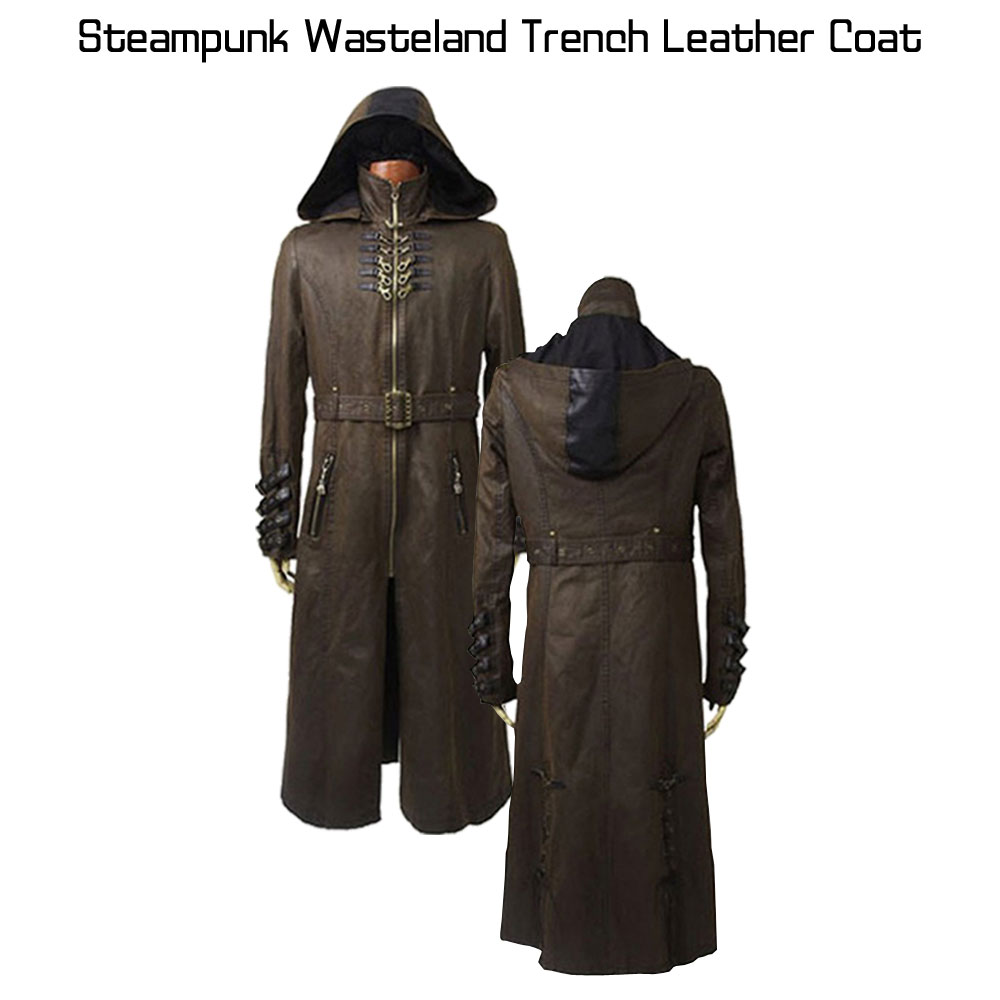 Wasteland Postapocalypti and Steampunk Trench Coat Wasteland Postapocalypti and Steampunk Trench Coat - Image 9
