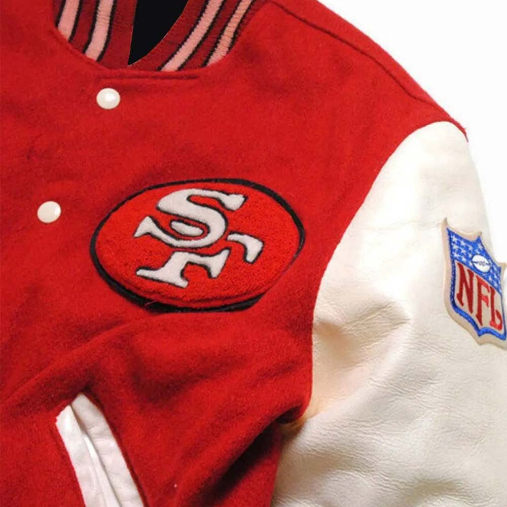 Super Bowl San Francisco 49ers Varsity Jacket Super Bowl San Francisco 49ers Varsity Jacket - Image 3
