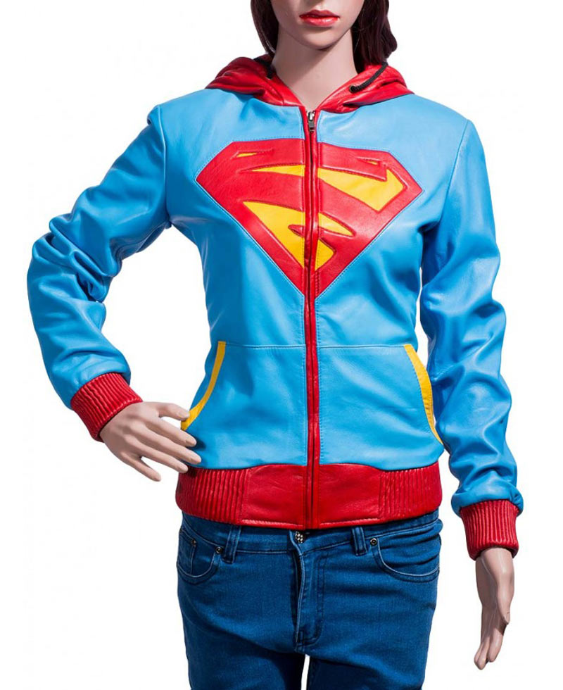 Supergirl Leather Jacket Hoodie Supergirl Leather Jacket Hoodie - Image 4