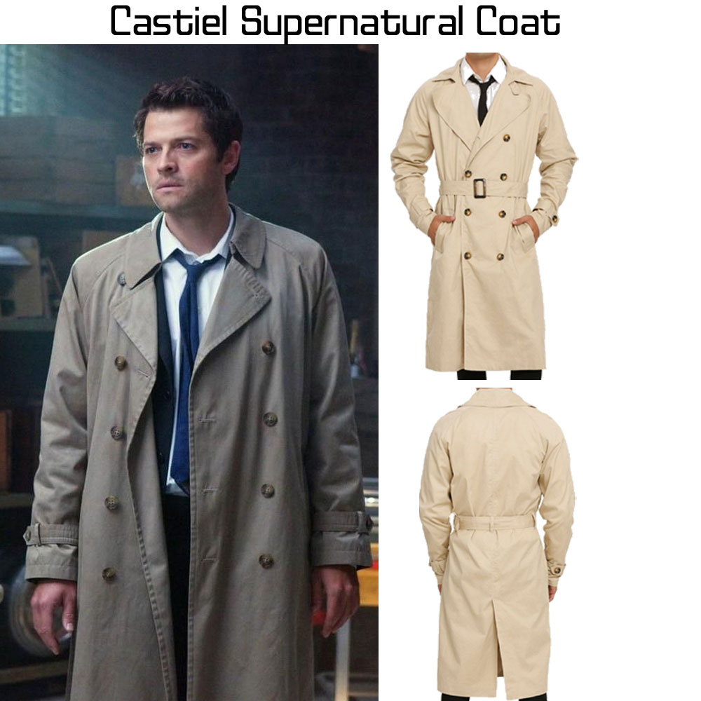 Castiel Supernatural Misha Collins Trench Coat Castiel Supernatural Misha Collins Trench Coat - Image 4
