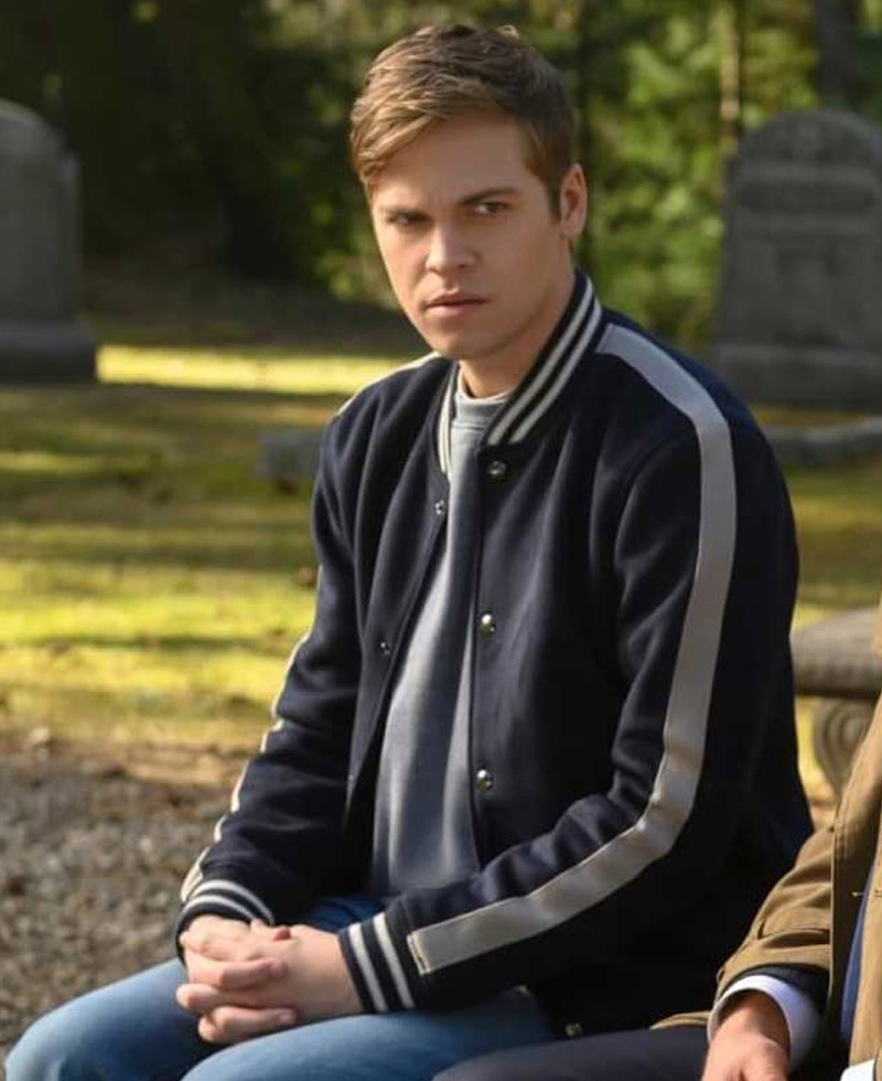 Alexander Calvert Supernatural Season 15 Bomber Jacket