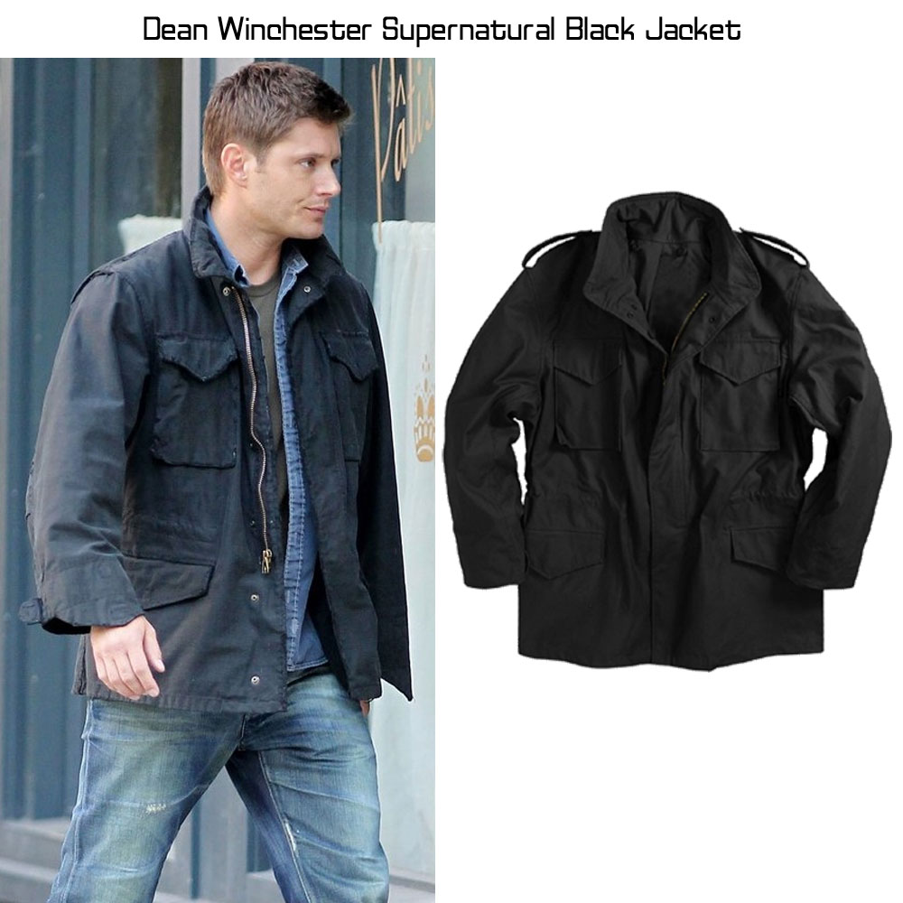 Dean Winchester Supernatural Black Jacket Dean Winchester Supernatural Black Jacket - Image 2