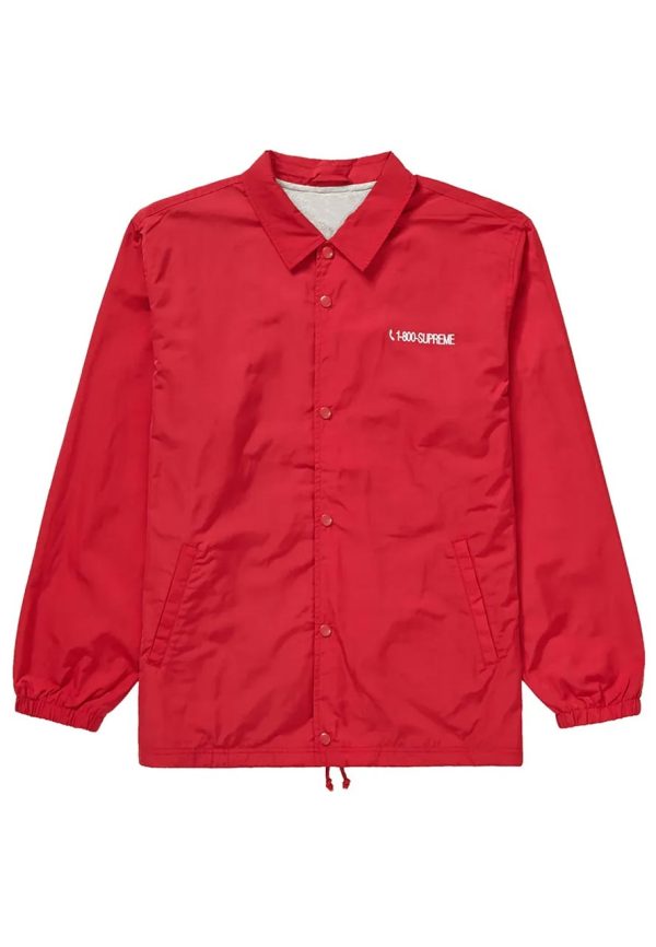 Supreme 1-800 Coaches Red Jacket