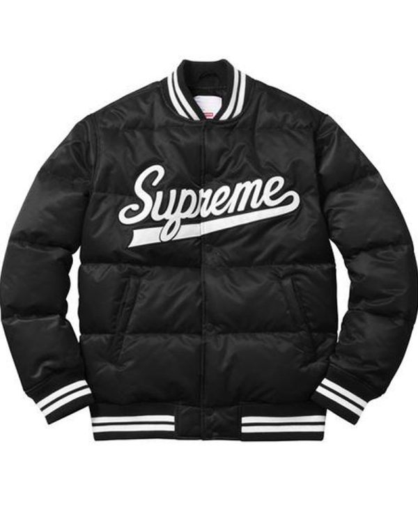 Men's Varsity Puffy Satin Jacket