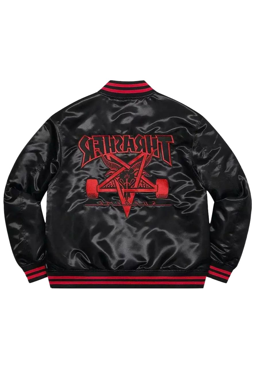 Supreme Thrasher Black Bomber Jacket Supreme Thrasher Black Bomber Jacket - Image 2