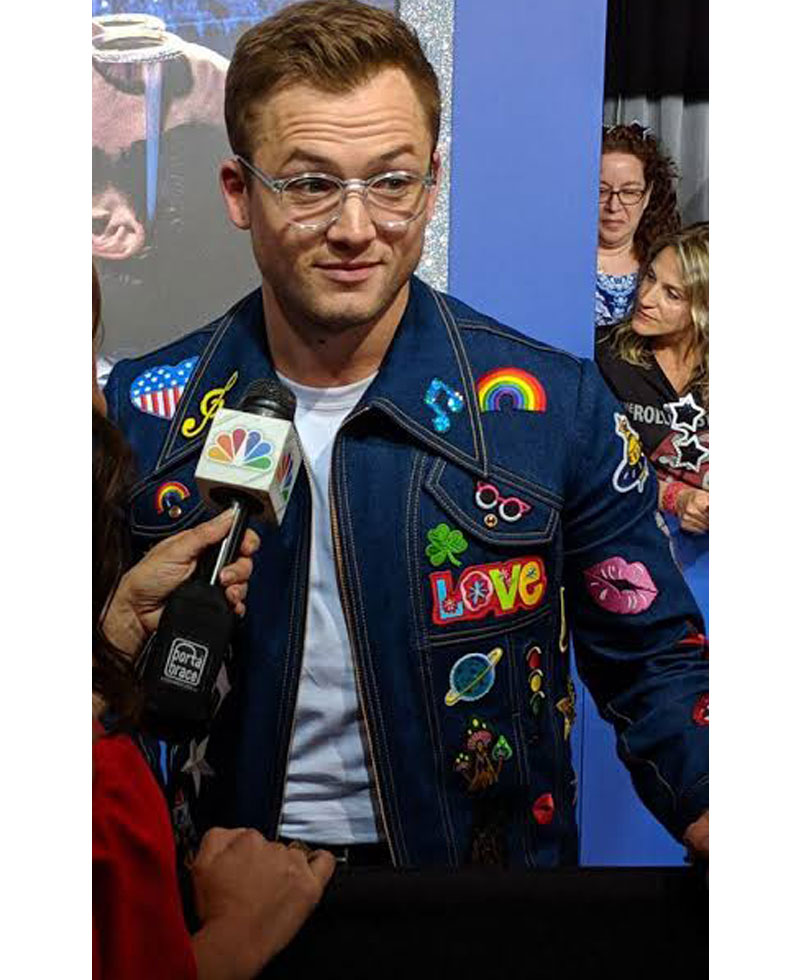 Taron Egerton Rocketman Blue Jacket Taron Egerton Rocketman Blue Jacket - Image 9