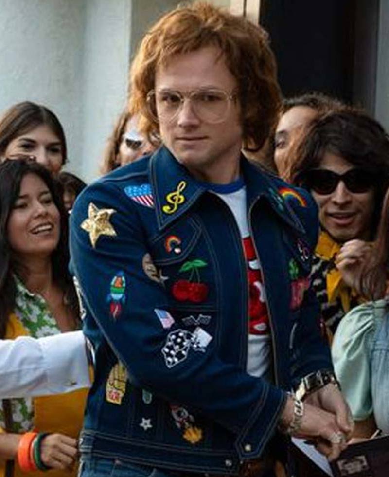 Taron Egerton Rocketman Blue Jacket Taron Egerton Rocketman Blue Jacket - Image 8