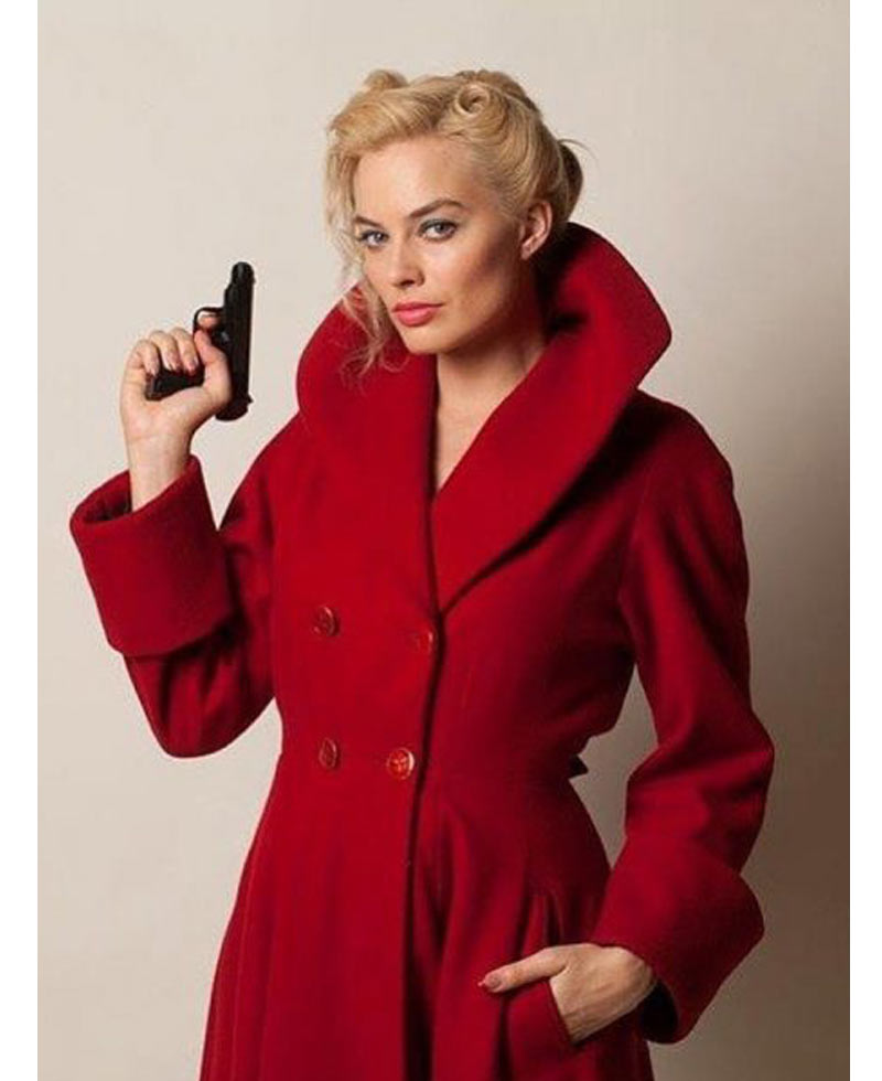 Terminal Margot Robbie Red Coat Terminal Margot Robbie Red Coat