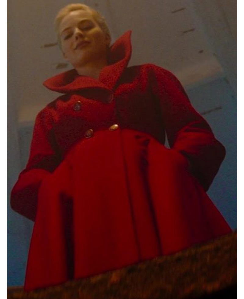 Terminal Margot Robbie Red Coat Terminal Margot Robbie Red Coat - Image 6