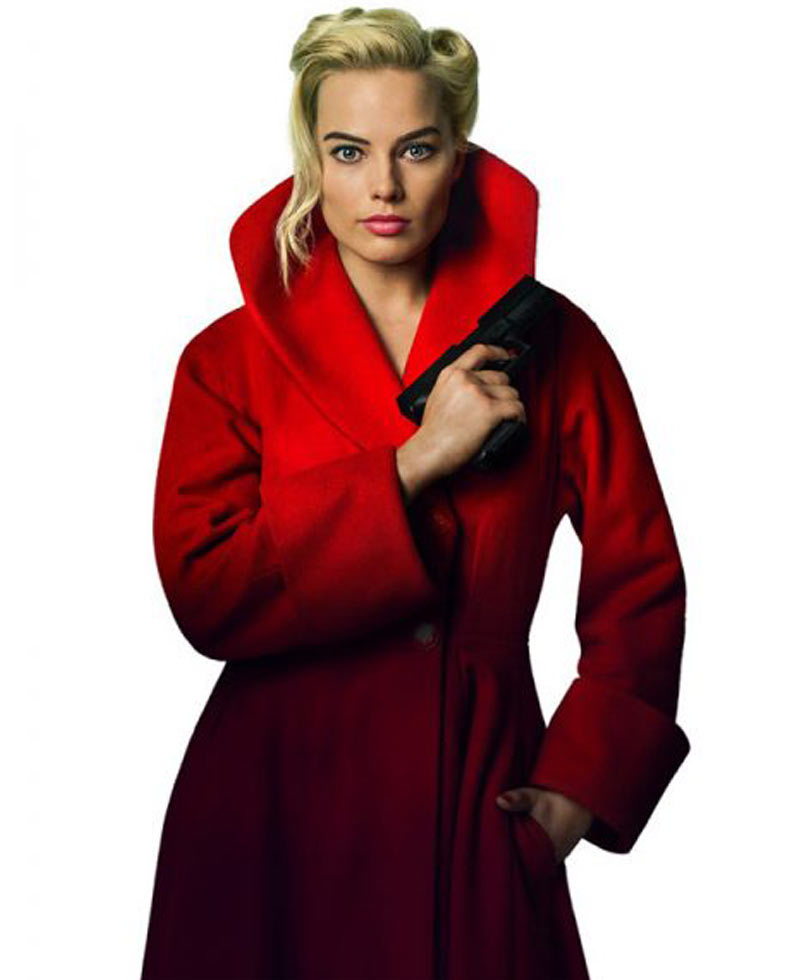 Terminal Margot Robbie Red Coat Terminal Margot Robbie Red Coat - Image 4
