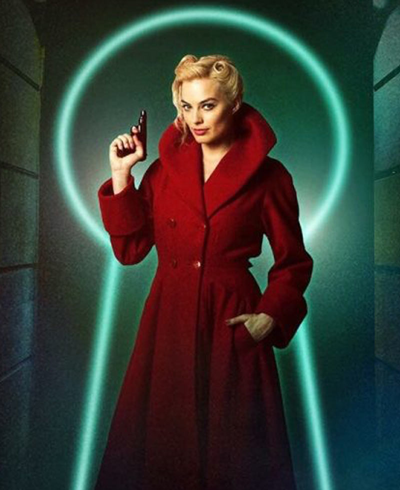 Terminal Margot Robbie Red Coat Terminal Margot Robbie Red Coat - Image 3