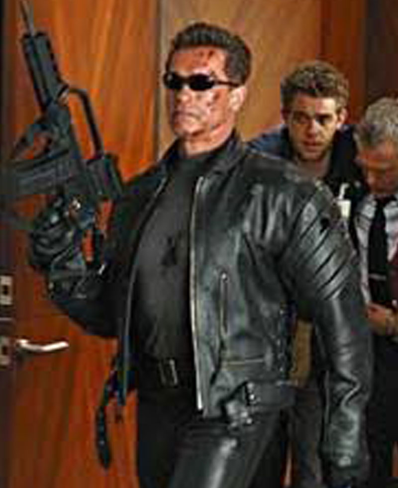 Terminator 3 Rise of the Machines Leather Jacket Terminator 3 Rise of the Machines Leather Jacket - Image 6