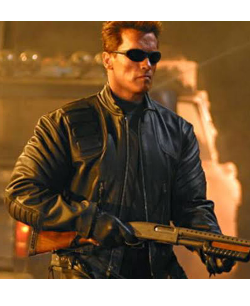 Terminator 3 Rise of the Machines Leather Jacket Terminator 3 Rise of the Machines Leather Jacket - Image 5