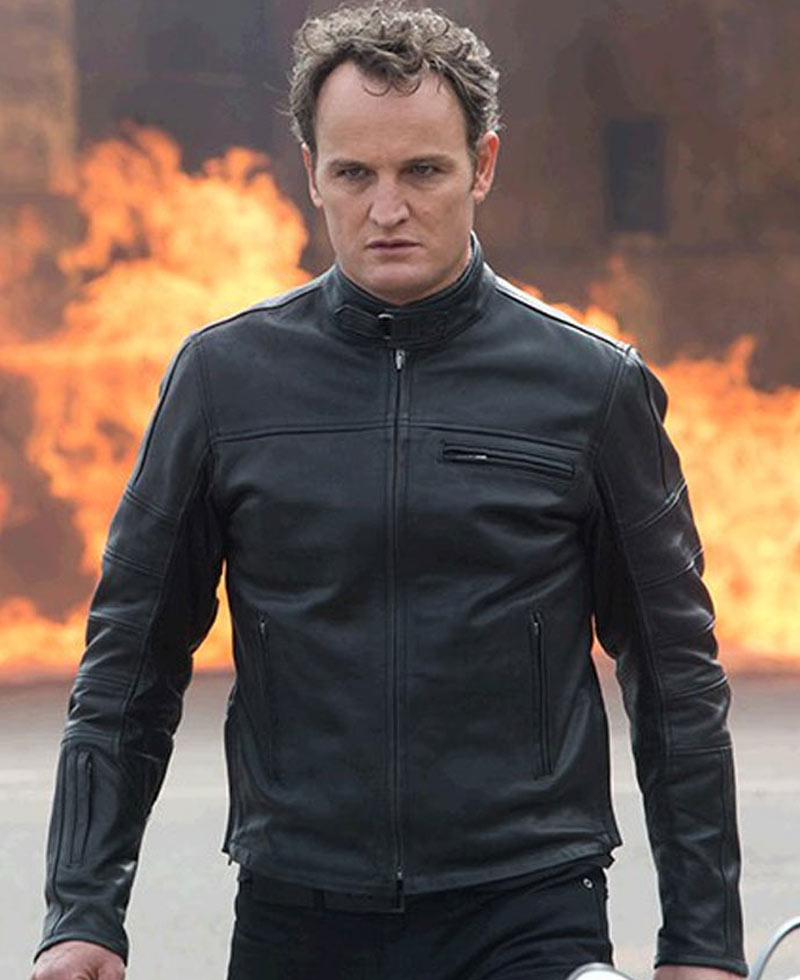 Terminator Genisys Jason Clarke Black Leather Jacket Terminator Genisys Jason Clarke Black Leather Jacket - Image 2