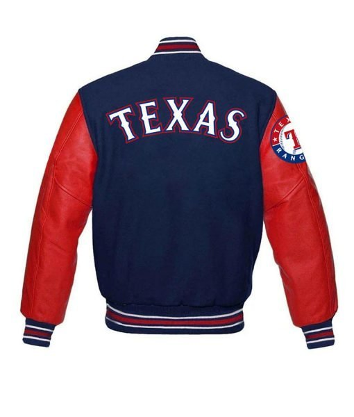 Texas Rangers Red and Blue Jacket Texas Rangers Red and Blue Jacket - Image 2