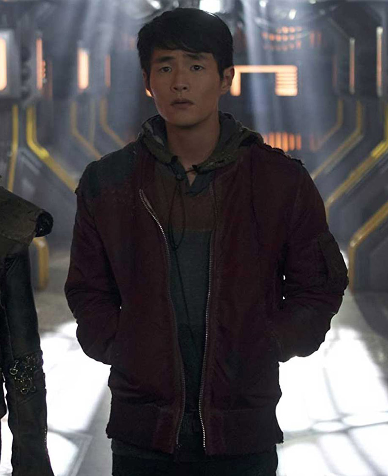 The 100 Christopher Larkin Burgundy Bomber Jacket the 100 christopher larkin jacket