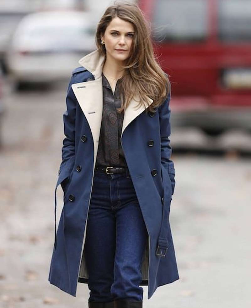 The Americans Keri Russell Blue Coat The Americans Keri Russell Blue Coat