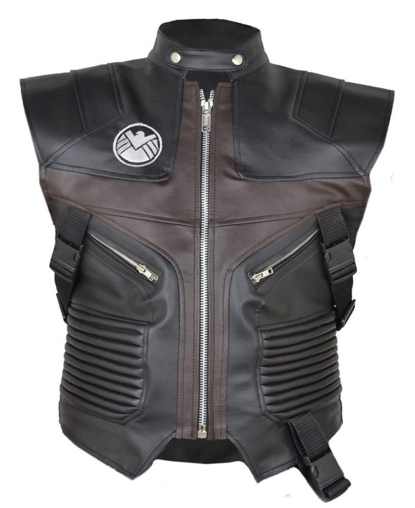 Jeremy Renner The Avengers Hawkeye Leather Vest