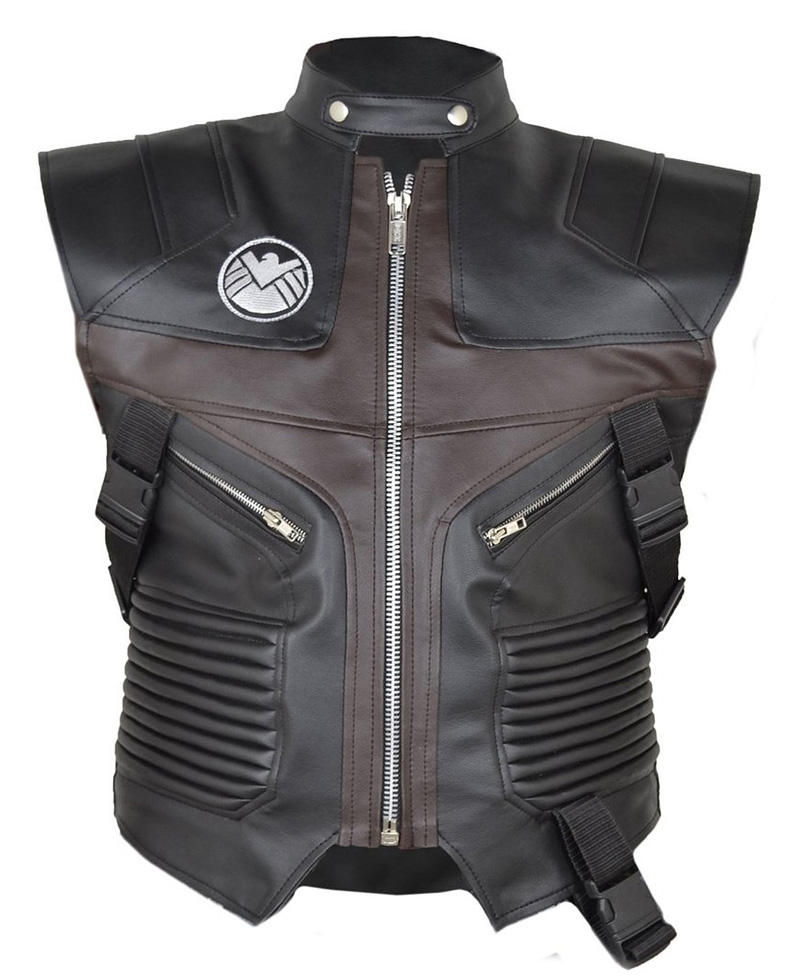 Jeremy Renner The Avengers Hawkeye Leather Vest