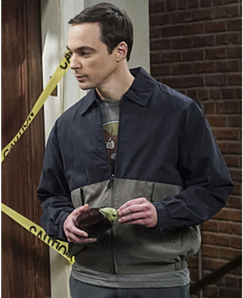 The Big Bang Theory Jim Parsons Blue and Grey Cotton Jacket The Big Bang Theory Jim Parsons Blue and Grey Cotton Jacket - Image 2