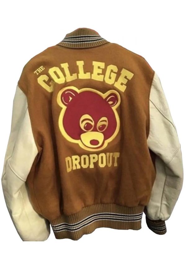 the college dropout kanye Brown jacket