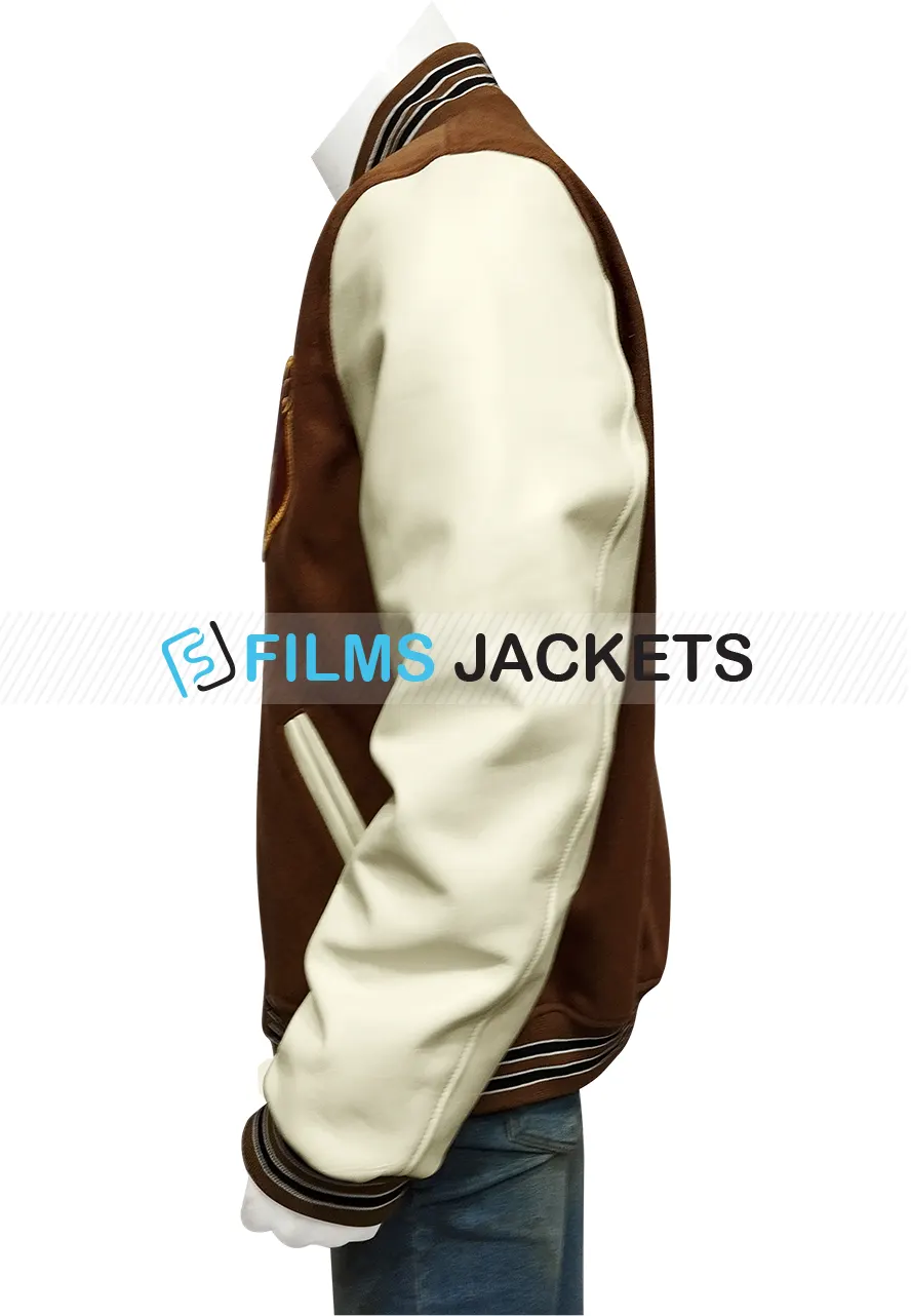The College Dropout Kanye Brown Jacket the college dropout kanye bomber brown jacket