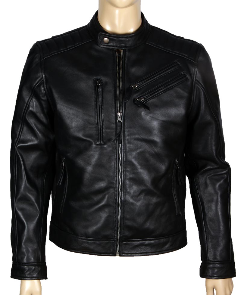 The Covenant Taylor Kitsch Black Leather Biker Style Jacket