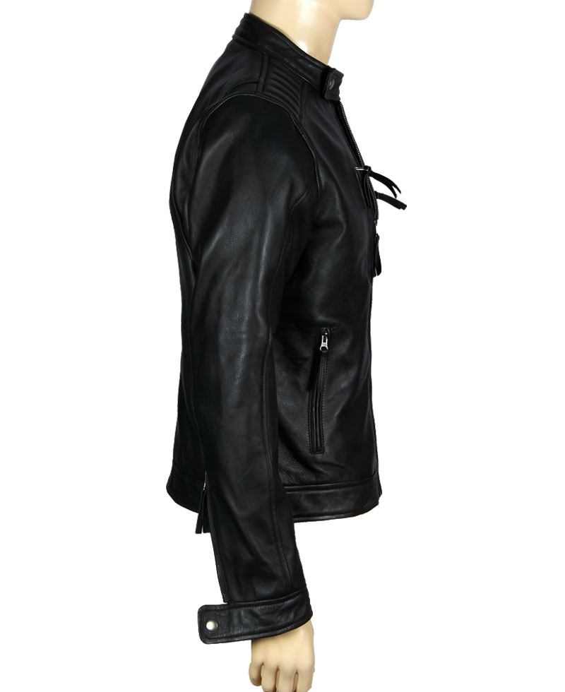 The Covenant Taylor Kitsch Black Leather Biker Style Jacket The Covenant Taylor Kitsch Black Leather Biker Style Jacket - Image 3