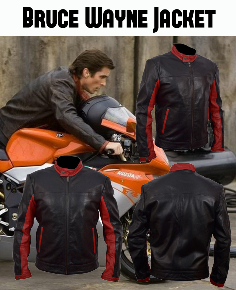 The Dark Knight Bruce Wayne Leather Jacket bruce wayne jacket