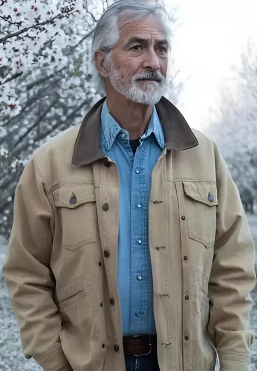 David Strathairn The Devil Has a Name Cotton Brown Jacket David Strathairn The Devil Has a Name Cotton Brown Jacket - Image 2
